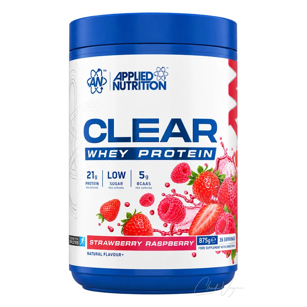 Applied Nutrition Clear Whey Isolate 875g Strawberry & Raspberry – Clear Protein mit 21,3g Protein