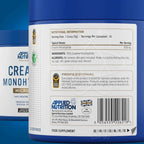 Applied Nutrition Creatine Monohydrate 500g in der Detailansicht, mikronisiertes Kreatin mit Informed Sport Siegel