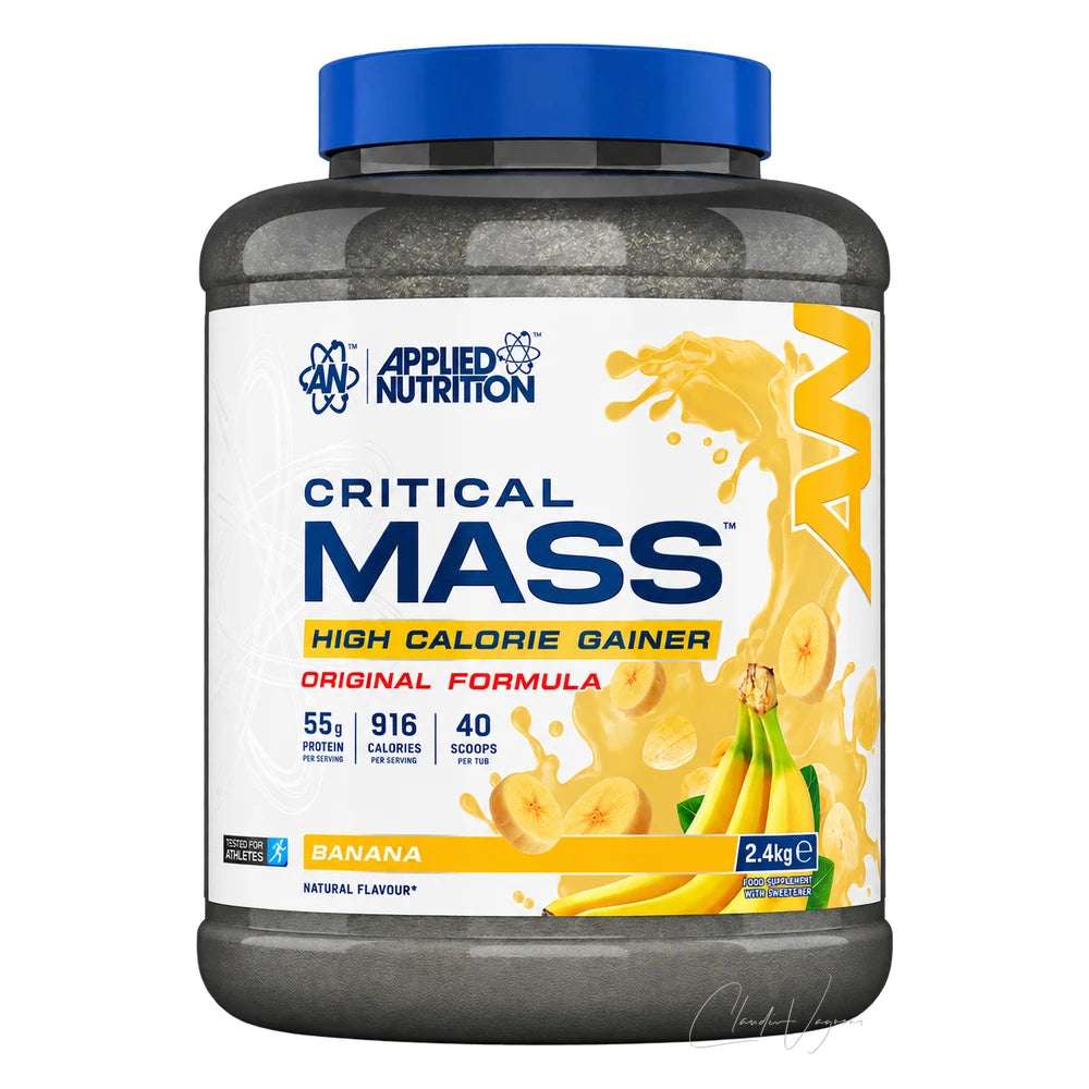 Applied Nutrition Critical Mass Original 2.4kg Banana – Mass Gainer mit 900+ kcal und 55g Protein