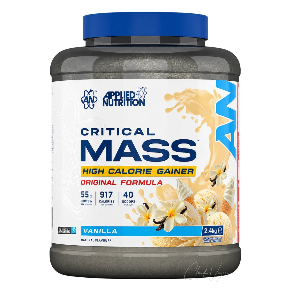 Applied Nutrition Critical Mass Original 2.4kg Vanilla – Mass Gainer mit 900+ kcal und 55g Protein
