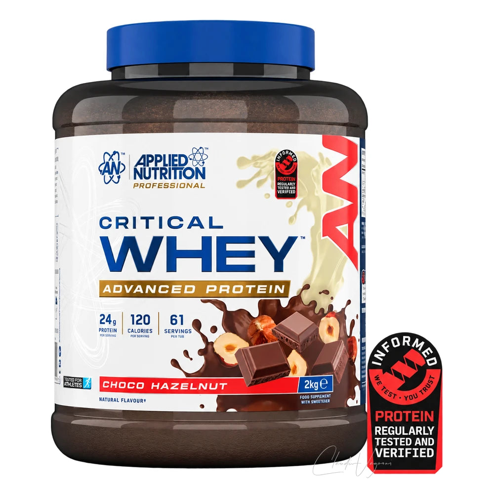 Applied Nutrition Critical Whey 2kg Choco Hazelnut – Whey Protein Shake mit 24g Protein