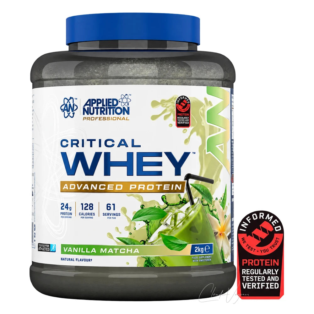 Applied Nutrition Critical Whey 2kg Vanilla Matcha – Whey Protein Shake mit 24g Protein