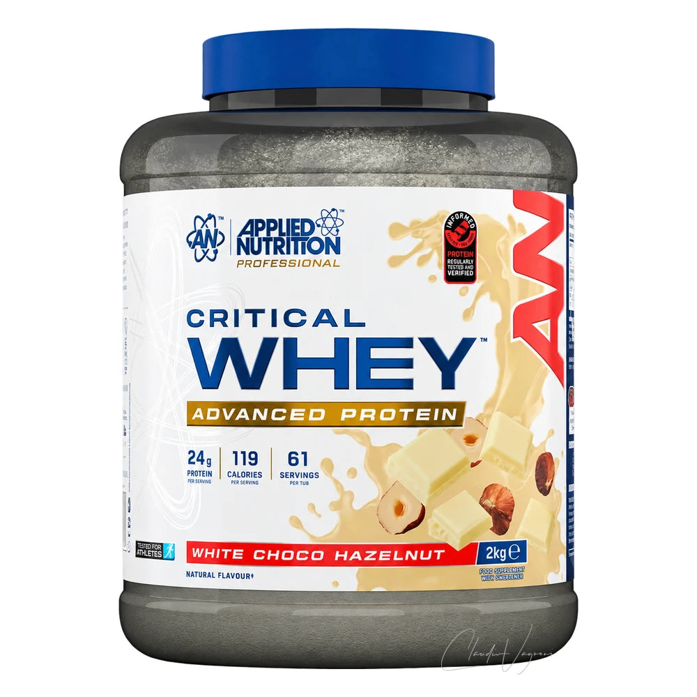 Applied Nutrition Critical Whey 2kg White Choco Hazelnut – Whey Protein Shake mit 24g Protein