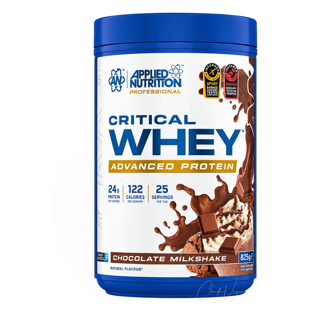 Applied Nutrition Critical Whey 825g Chocolate Milkshake – Whey Protein Shake mit 24g Protein