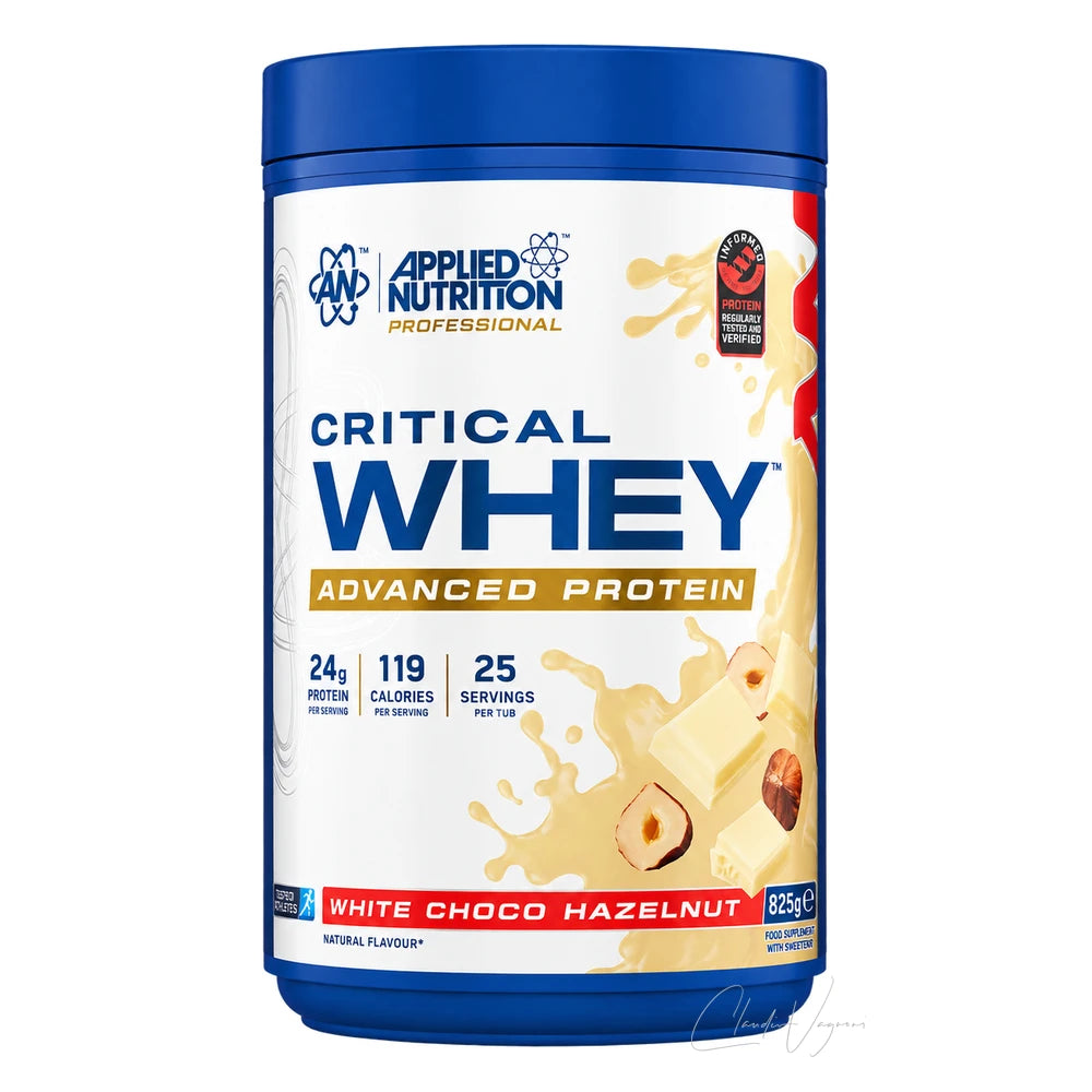 Applied Nutrition Critical Whey 825g White Choco Hazelnut – Whey Protein Shake mit 24g Protein