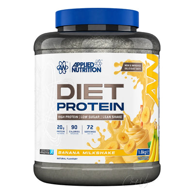 Applied Nutrition Diet Whey 1.8kg Banana Milkshake – Whey Protein mit 20g Protein, 90 kcal, 72 Portionen