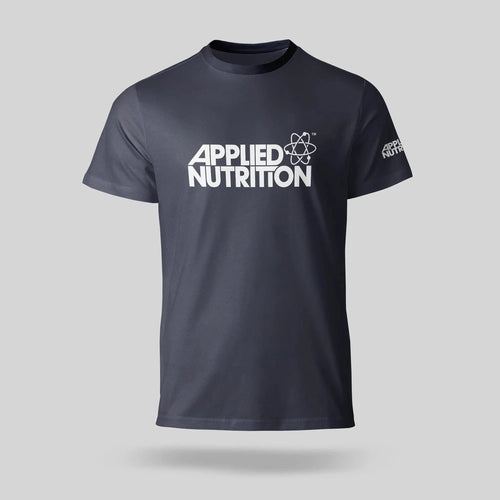 Applied Nutrition Gym T-Shirt in Navy mit Logo vorne, Trainingsshirt aus weichem, atmungsaktivem Stoff mit Rundhals