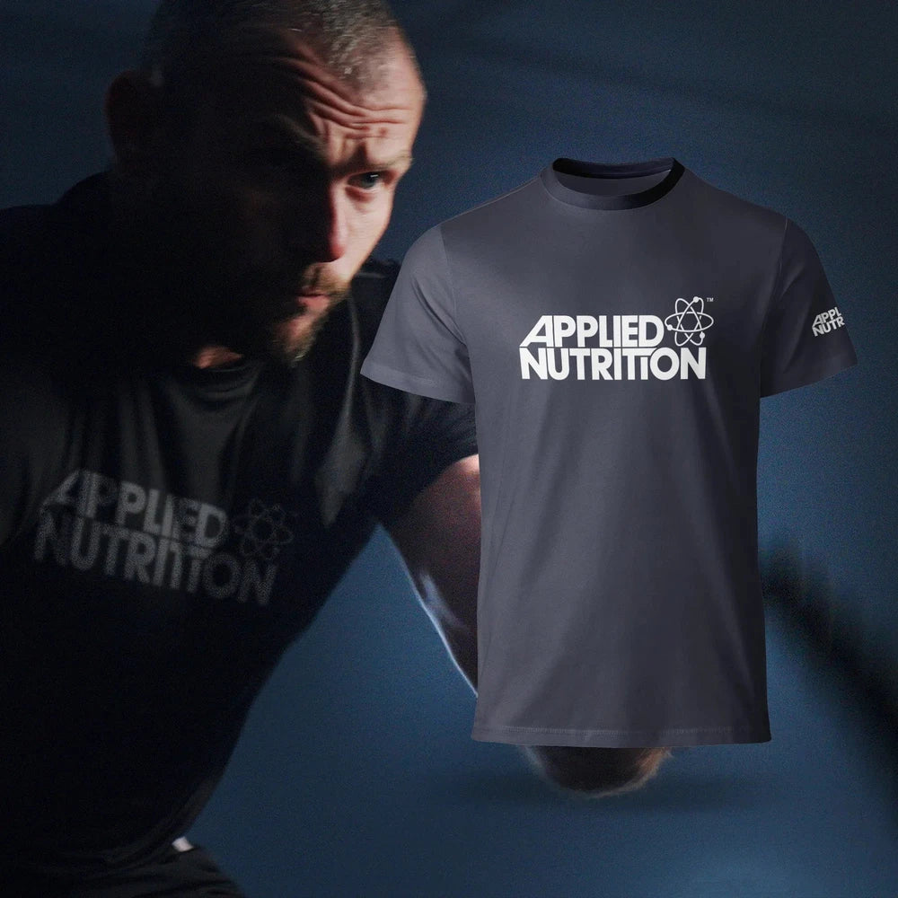 Applied Nutrition Gym T-Shirt Navy im Regular Fit mit kurzen Ärmeln, Trainingsshirt für Gym und Alltag