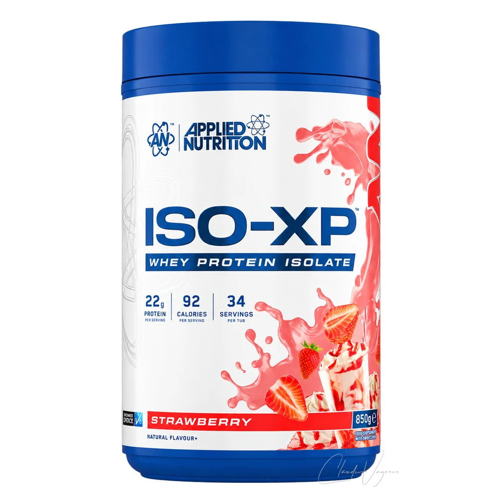 Applied Nutrition ISO-XP 850g Strawberry – Whey Protein Isolat, 22,4g Protein