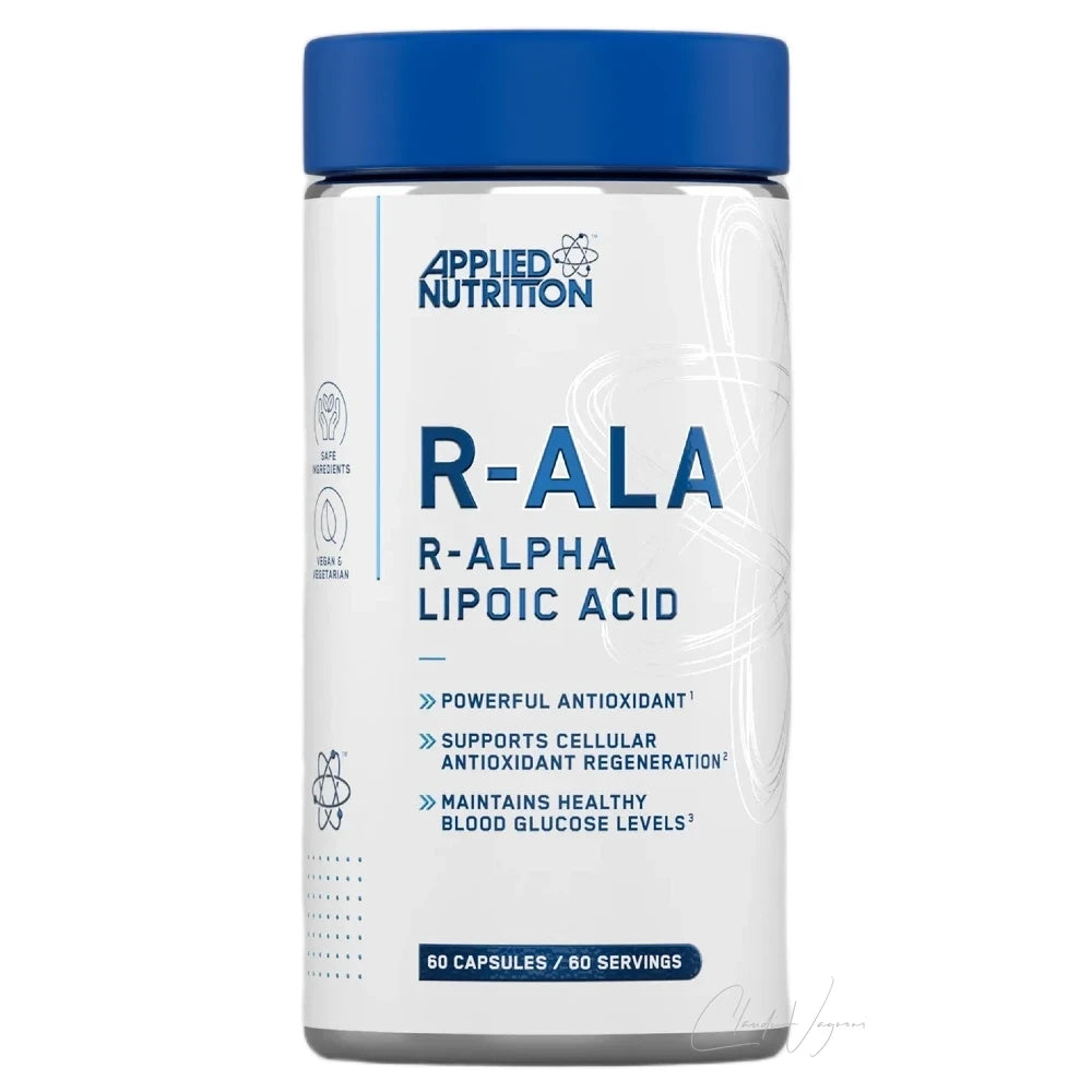 Applied Nutrition R-ALA Dose mit 60 Kapseln, Alpha-Liponsäure mit 200mg in der natürlichen R-Form pro Kapsel