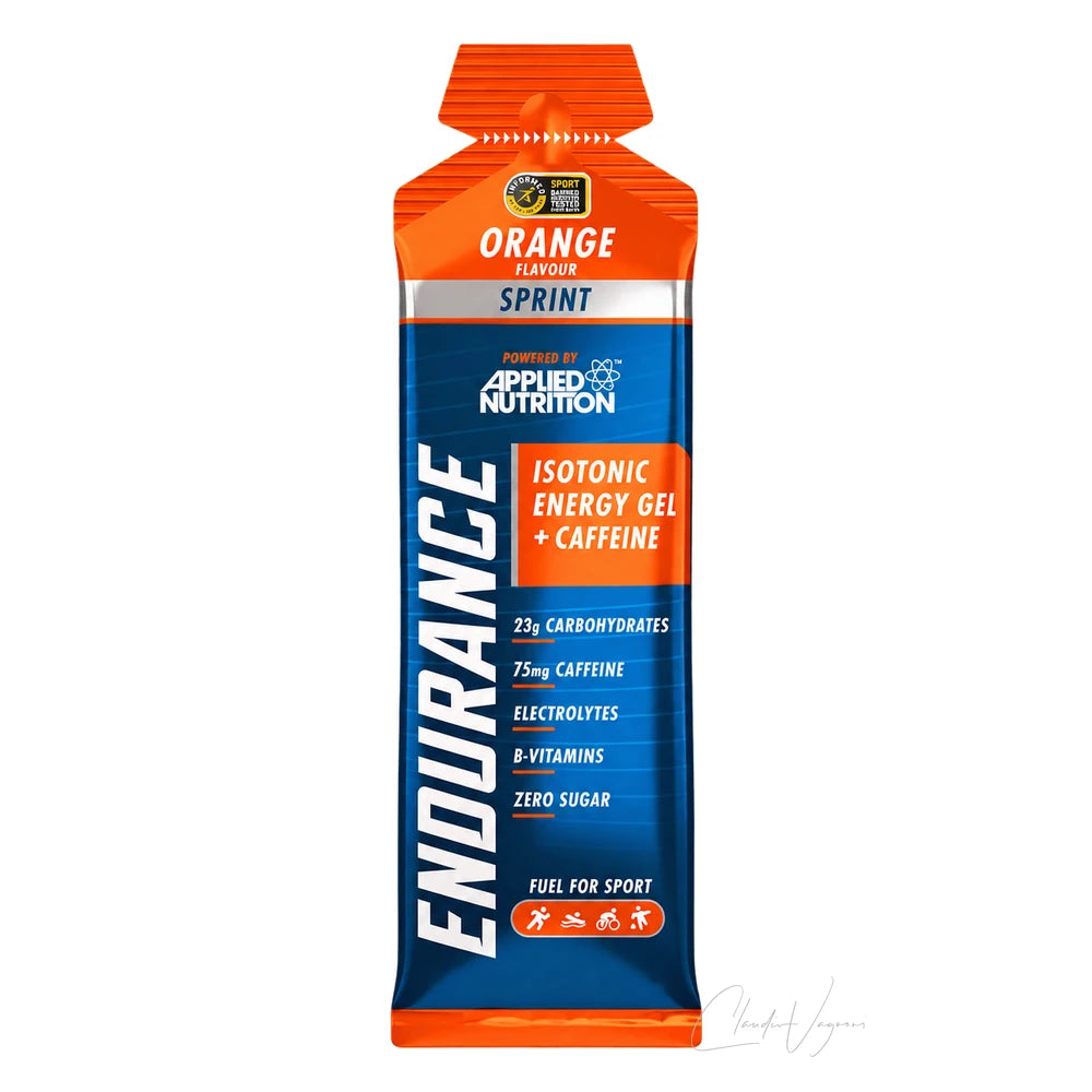 Applied Nutrition Sprint Energy Gel Orange, einzelner Beutel mit Informed-Sport-Siegel – 75mg Koffein, 0g Zucker