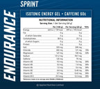 Applied Nutrition Sprint Energy Gel mit 75mg Koffein, 0g Zucker – Nährwerttabelle und Zutaten