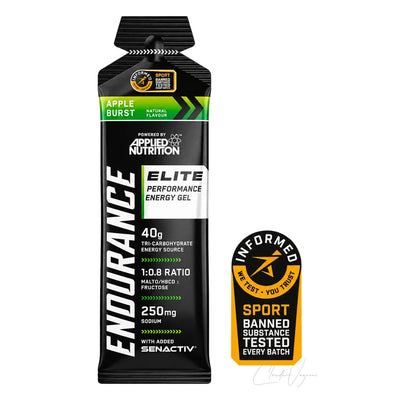 Applied Nutrition Tri-Carb Energy Gel 40g Apple Burst, bustina singola con sigillo Informed Sport – 40g di carboidrati 1:0,8, 250mg di sodio