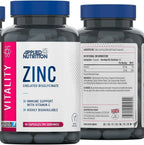 Applied Nutrition Zink Kapseln 15mg – Nährwerttabelle und Zutaten
