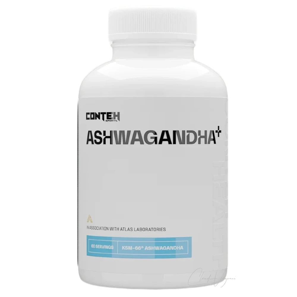 Ashwagandha KSM-66 Kapseln 600mg von Conteh Sports, Dose mit 120 Kapseln für den Anti-Stress- und Abend-Stack