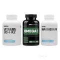 Basis-Bundle Gesundheit: Conteh Sports Vitamin D3 + K2, SRS Omega-3 und Conteh Tri-Magnesium