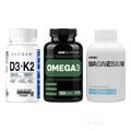 Basis-Bundle Gesundheit: Evogen D3 + K2, SRS Omega-3 und Conteh Tri-Magnesium