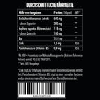 Big Zone Bor+ 90 Kapseln – Nährwerte: 10mg Bor, 600mg Bockshornklee-Extrakt, 100mg Quercetin, Zink und Vitamin B5 pro Kapsel