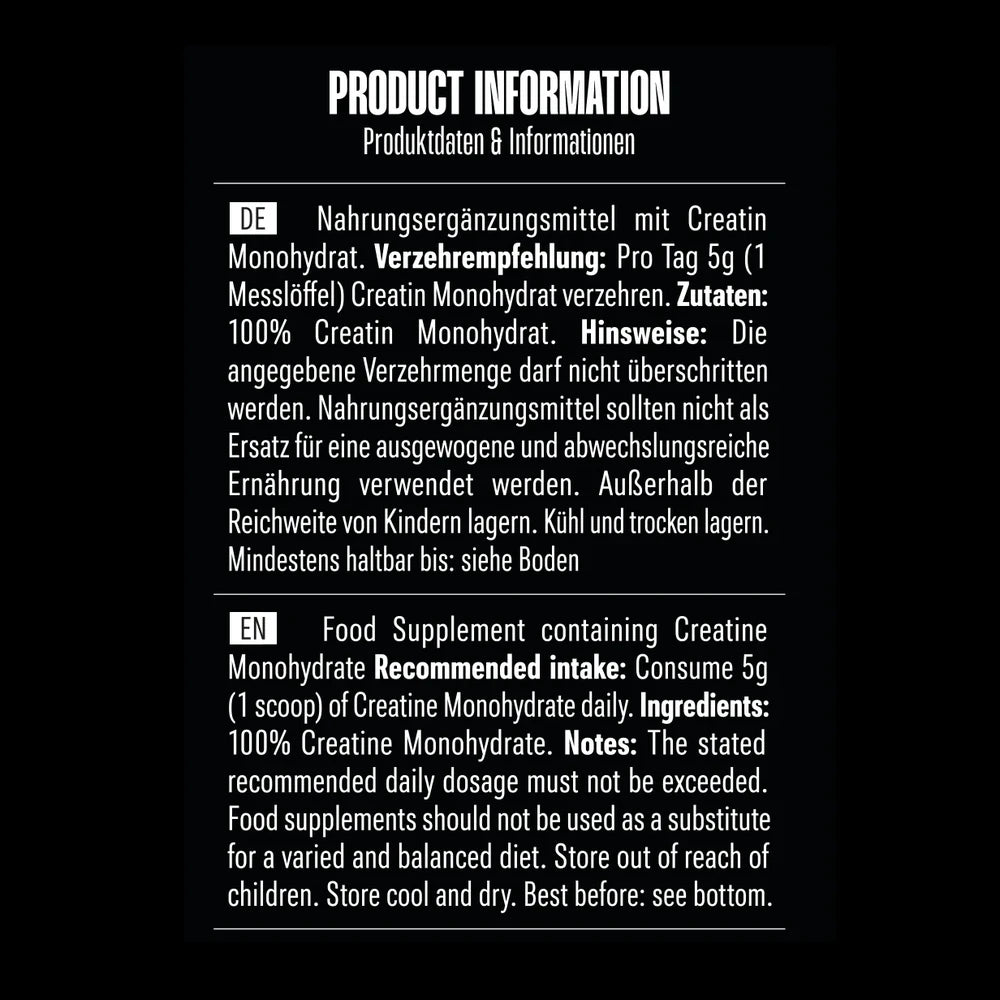 Big Zone Creatin Zutaten und Verzehrempfehlung