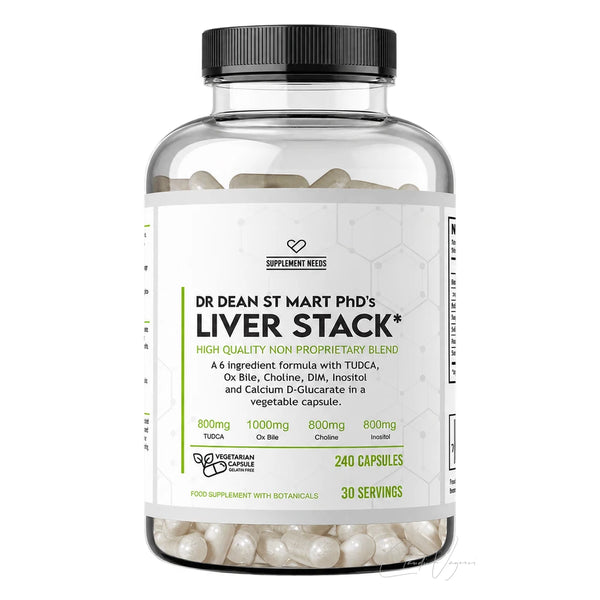 Cholin & TUDCA 800mg Kapseln – Supplement Needs Liver Stack, 240 Kapseln