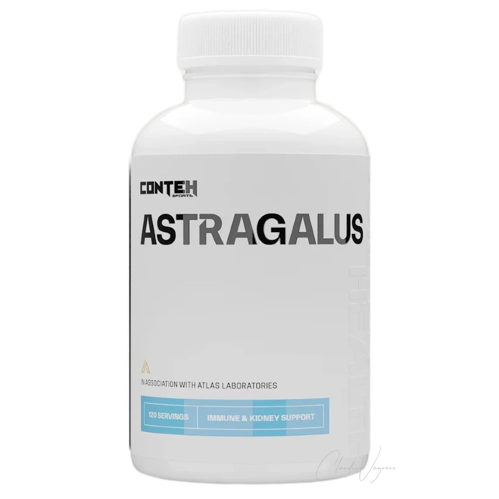 Dose Conteh Sports Astragalus mit 120 veganen Kapseln, 500mg Astragalus Wurzelextrakt pro Kapsel