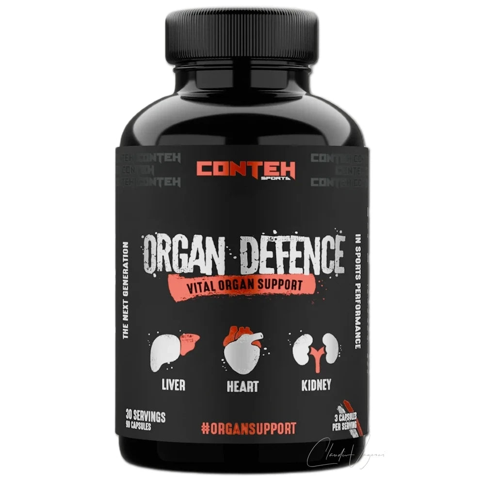 Dose Conteh Sports Organ Defence mit 90 Kapseln, 1'000mg NAC sowie 500mg TUDCA pro Portion von drei Kapseln