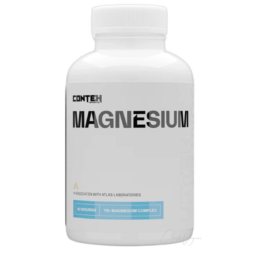Dose Conteh Sports Tri-Magnesium Complex mit 120 Kapseln, 252mg Magnesium für Sportler aus drei Formen pro Portion