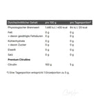 Eigenschaften von SRS L-Citrullin Pulver: vegan, glutenfrei, laktosefrei, fructosefrei, sojafrei und ohne Gentechnik