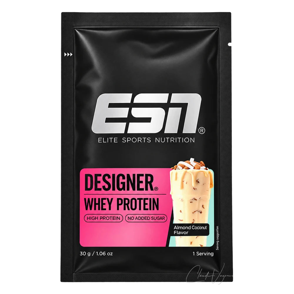 ESN Designer Whey 30g Probe Almond Coconut – Proteinpulver zum Probieren