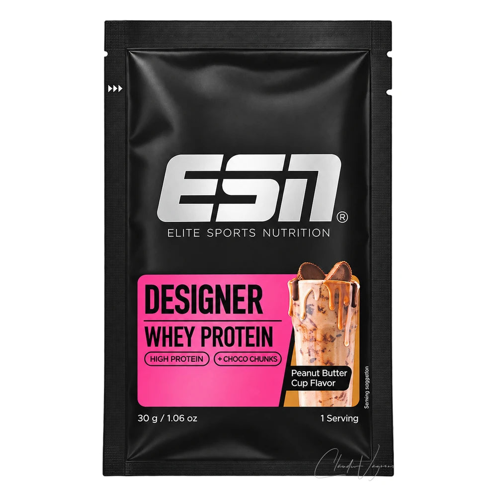 ESN Designer Whey 30g Probe Peanutbutter Cup – Proteinpulver zum Probieren