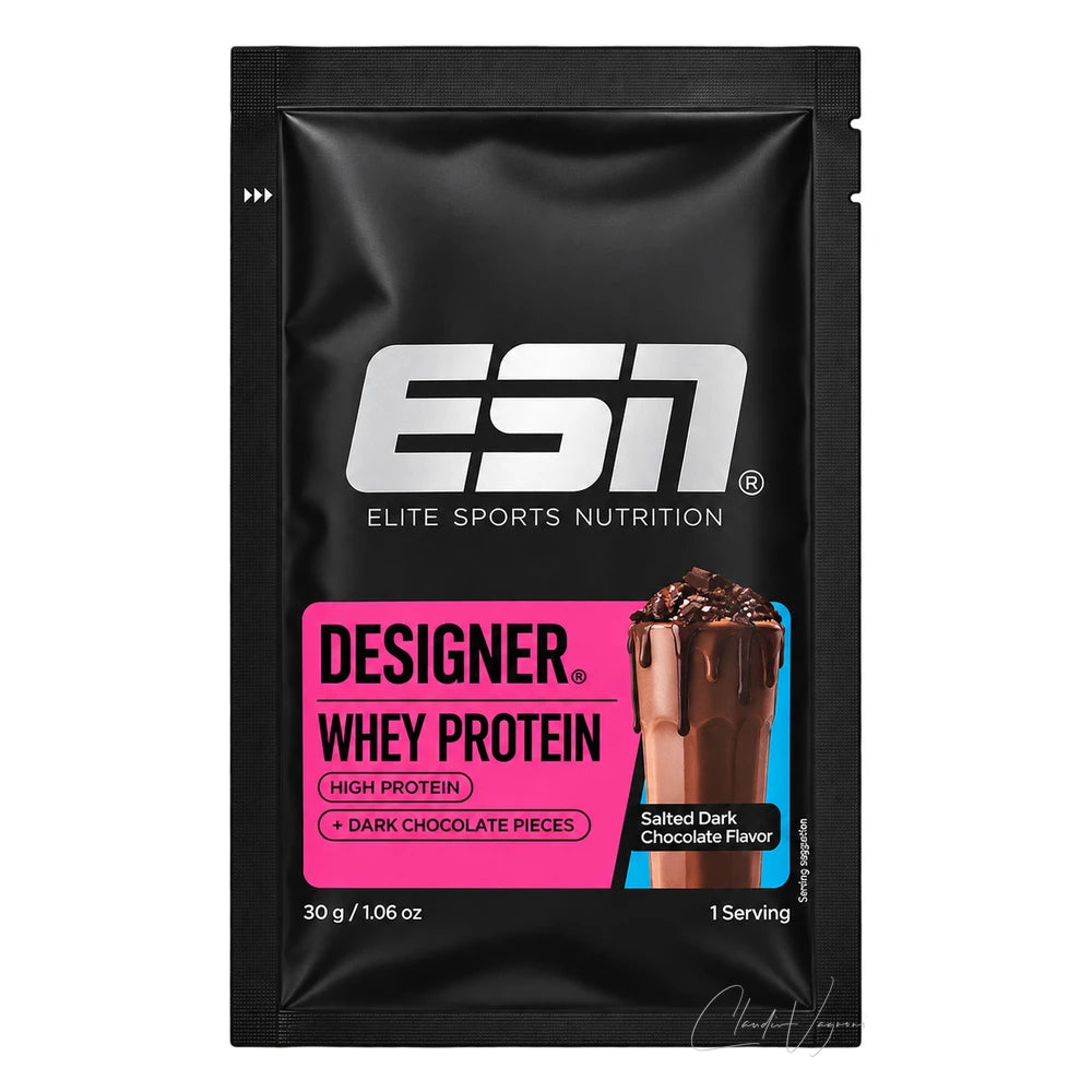 ESN Designer Whey 30g Probe Salted Dark Chocolate – Proteinpulver zum Probieren