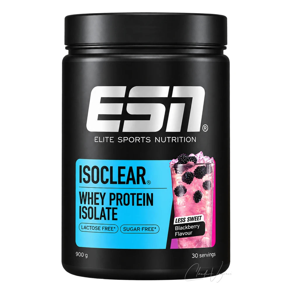 ESN Isoclear Whey Isolate 900g Blackberry – Clear Whey Protein, weniger süss