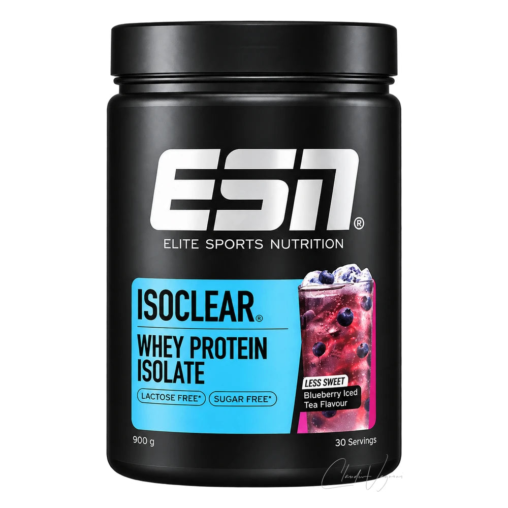 ESN Isoclear Whey Isolate 900g Blueberry Iced Tea – Clear Whey Protein, weniger süss