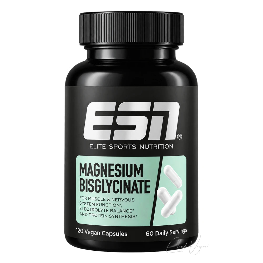 ESN Magnesium Bisglycinat Kapseln – 194mg Magnesium, 120 Kapseln
