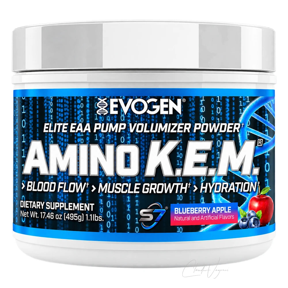 Evogen Amino K.E.M. Blueberry Apple – EAA Intra-Workout Pulver mit 8'500mg EAA