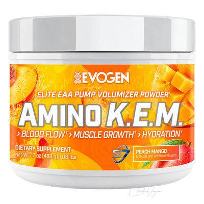 Evogen Amino K.E.M. Peach Mango – EAA Intra-Workout Pulver mit 8'500mg EAA