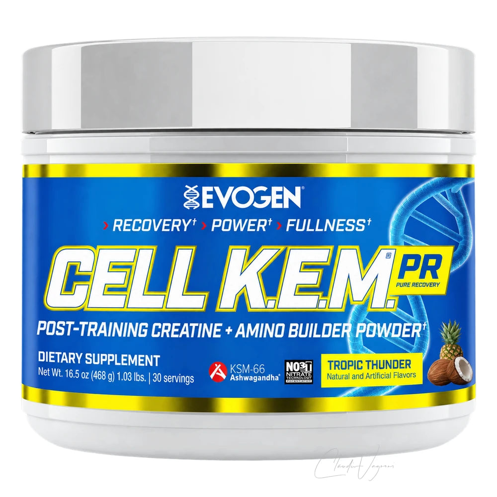 Evogen Cell K.E.M. PR Tropic Thunder – Post Workout Shake mit 4'000mg Kreatin, 5'000mg EAA und 600mg KSM-66 Ashwagandha