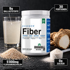 Evogen Fiber 315g – 9g Ballaststoffe, 5'000mg Flohsamenschalen, 0g Zucker, 30 Portionen