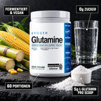 Evogen Glutamine 300g – 5g L-Glutamin pro Scoop, fermentiert und vegan, 0g Zucker, 60 Portionen