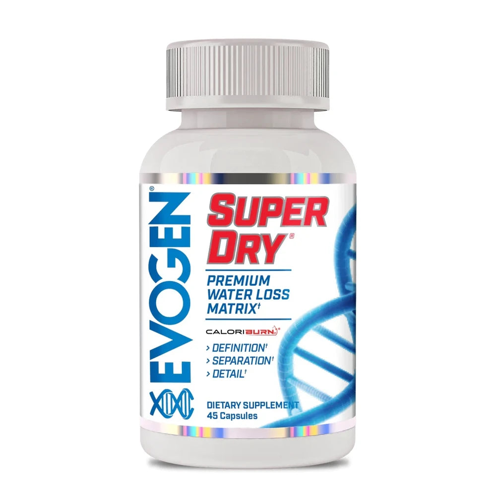 Evogen Super Dry Dose mit 45 Kapseln aus Loewenzahnwurzel Schachtelhalm Wacholderbeere Vitamin B6 und Albion Magnesium Malat