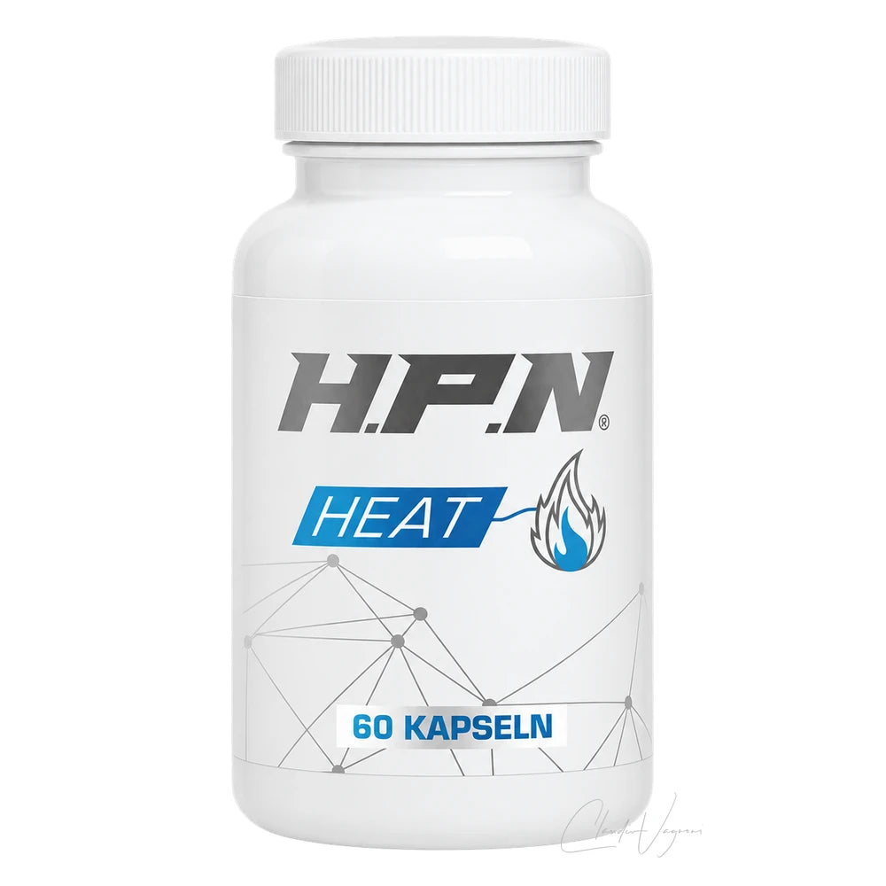 H.P.N Heat – Fatburner mit 100mg Koffein, Paradieskörnern und EnXtra™, 60 Kapseln