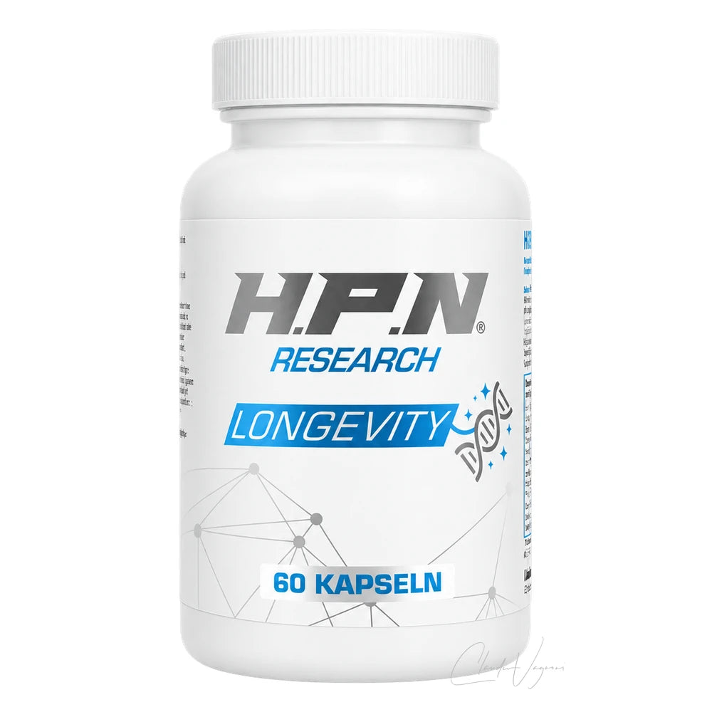 H.P.N Longevity – NR, TMG, Sulforaphan, L-Ergothionein und aktive B-Vitamine, 60 Kapseln