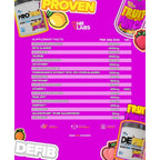 HR Labs Defib Proven Edition 680g Fruit Punch, zweite Produktansicht, Pre-Workout mit Citrullin Malat und Koffein