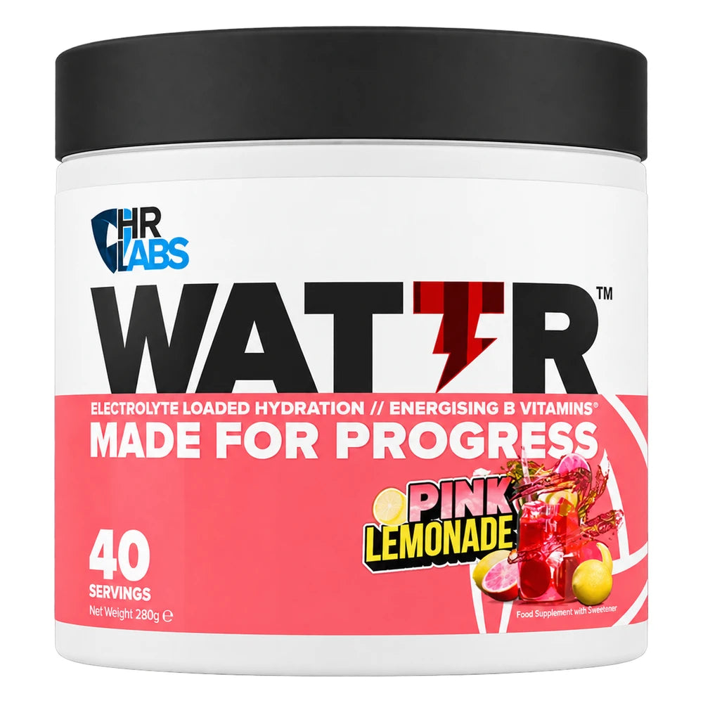 HR Labs WATTR Elektrolyte Pulver Pink Lemonade, Dose mit 40 Portionen, Elektrolyte ohne Zucker mit Taurin und B-Vitaminen