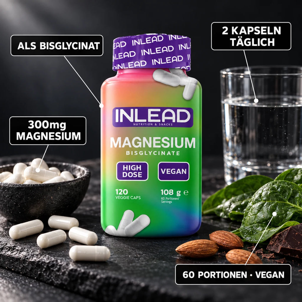 INLEAD Magnesium Bisglycinat 300mg Magnesium als Bisglycinat