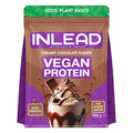 INLEAD Vegan Protein 500g Creamy Chocolate – veganes Proteinpulver mit 21g Protein, 7 Sorten