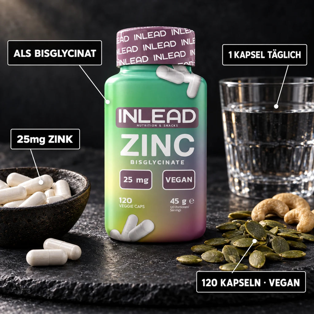 INLEAD Zink Bisglycinat 25mg Zink als Bisglycinat