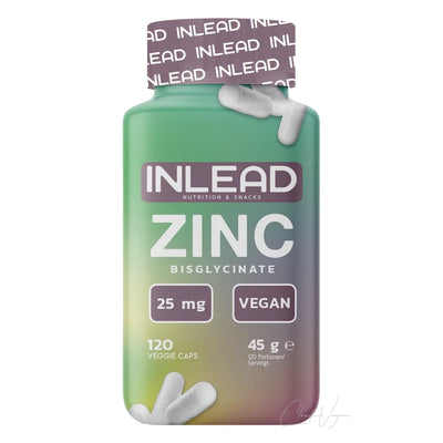 INLEAD Zink Bisglycinat – 25mg Zink pro Kapsel, 120 Kapseln
