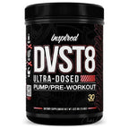 Dose Inspired DVST8 25 Decade Edition, Pre-Workout mit 400mg Koffein und 14'000mg Citrullin-Matrix, Frontansicht