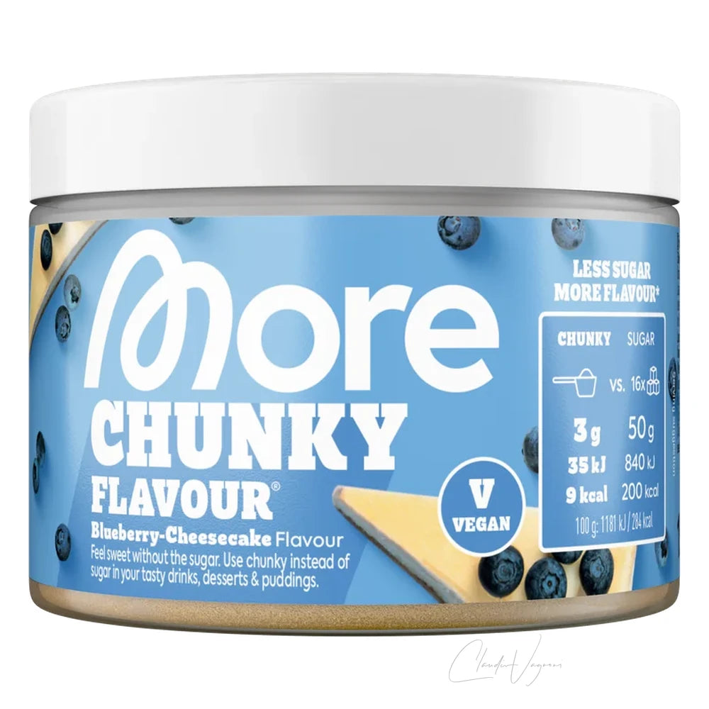 More Nutrition Chunky Flavour 150g Blueberry Cheesecake – Geschmackspulver ohne Zucker